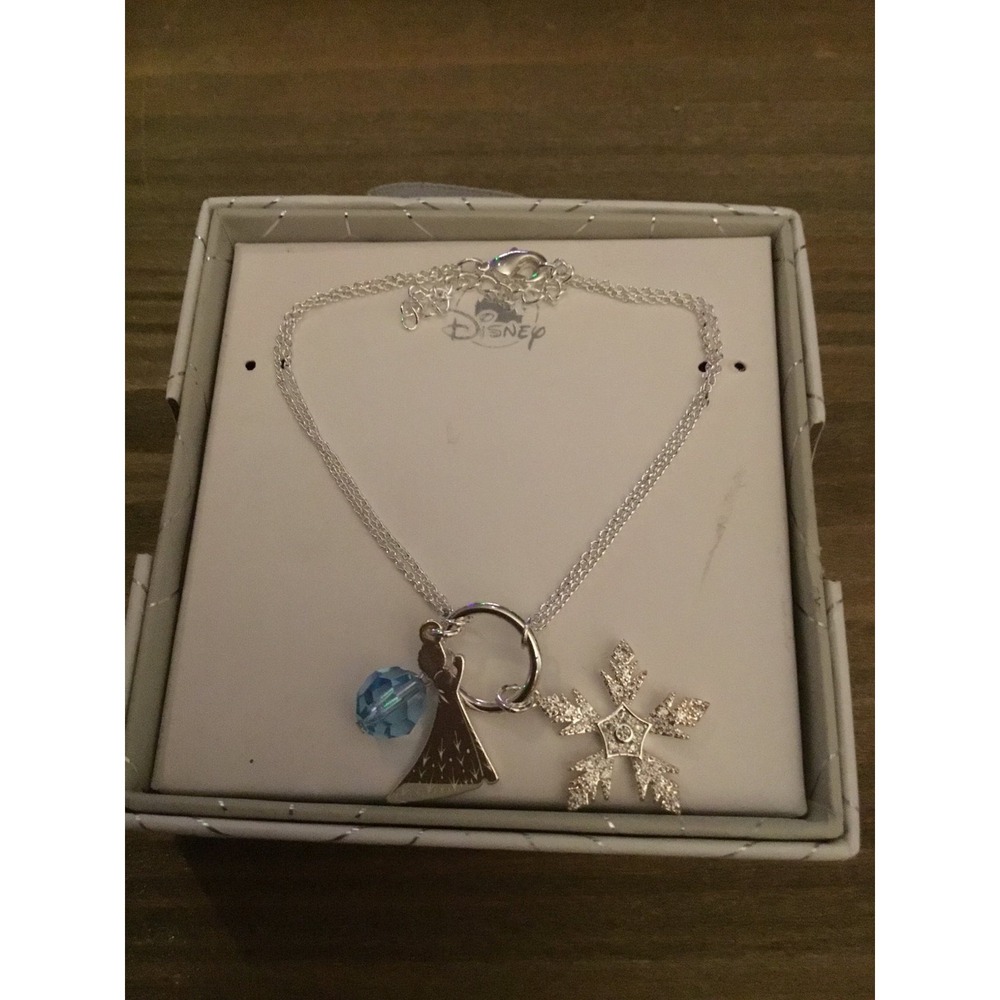 Disney Elsa Frozen 3 Charm Silver Bracelet